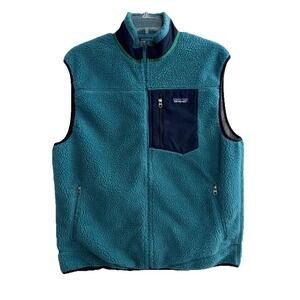 Patagonia Classic Retro X Vest Mens XL Teal Aqua